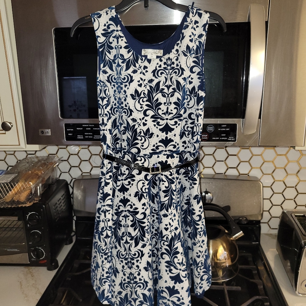 Size 12 child's dress " Knit works"